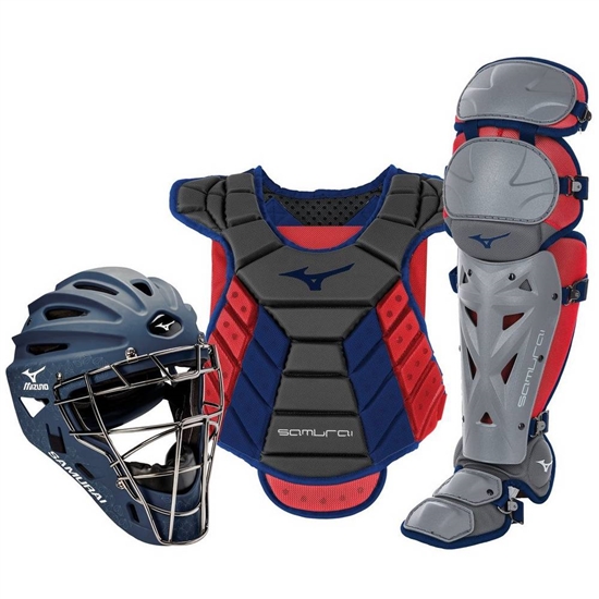 Mizuno Samurai Boxed Set 14-15" Catchers Gear Női Sötétkék / Piros | MOXZ-74316