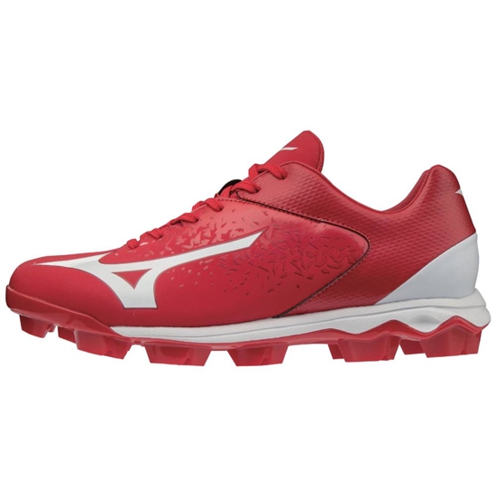 Mizuno Select Nine TPU Low Molded Baseball Cipő Férfi Piros / Fehér | OMBN-58264