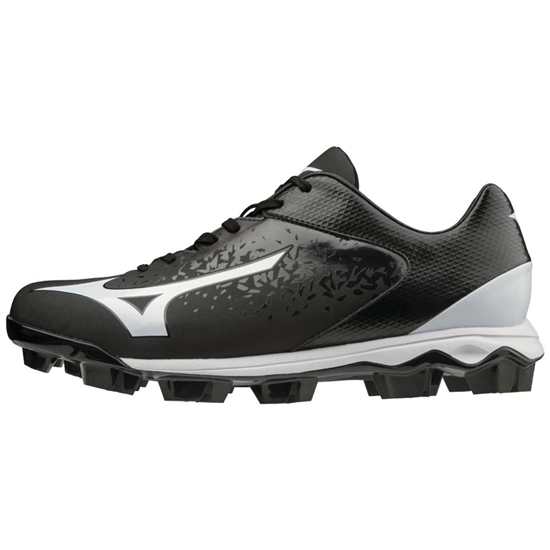 Mizuno Select Nine TPU Low Molded Baseball Cipő Férfi Fekete / Fehér | ZWGO-02634