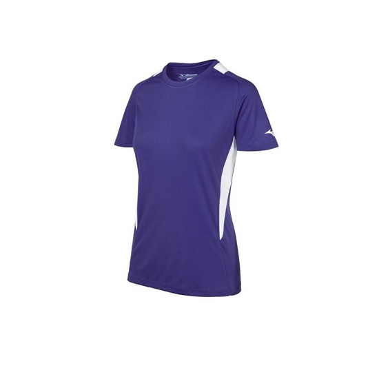 Mizuno Softball Crew Neck Jersey Női Lila / Fehér | UDNF-96124