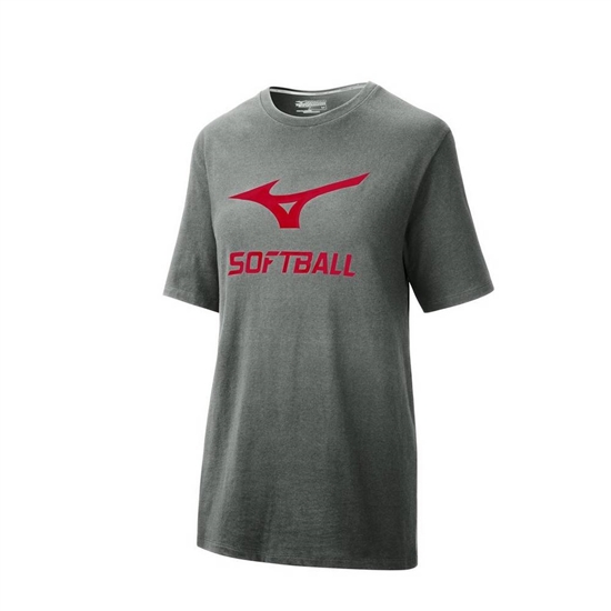 Mizuno Softball Graphic T shirts Női Szürke | EACI-74310