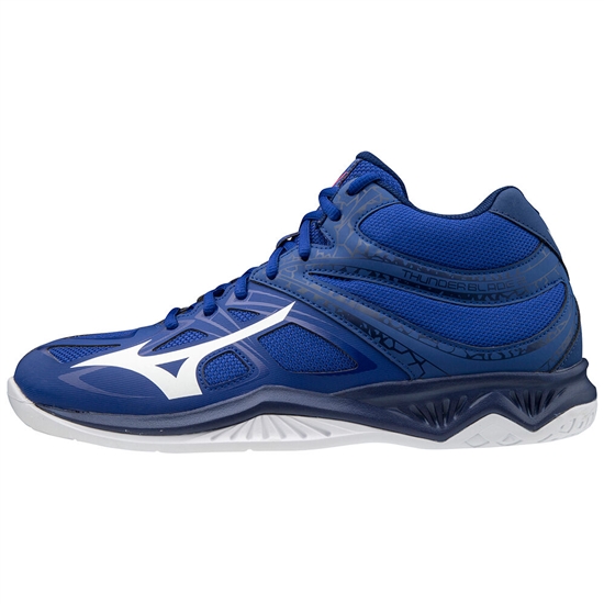 Mizuno Thunder Blade 2 Mid Röplabda Cipő Férfi Kék / Fehér / Rózsaszín | GWPU-93067