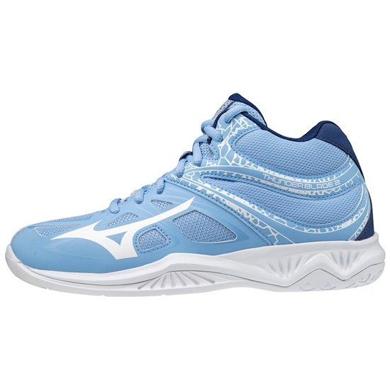 Mizuno Thunder Blade 2 Mid Röplabda Cipő Női Kék / Fehér | KFHZ-65731