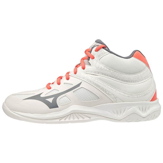 Mizuno Thunder Blade 2 Mid Röplabda Cipő Női Fehér / Korall | NVJK-83047