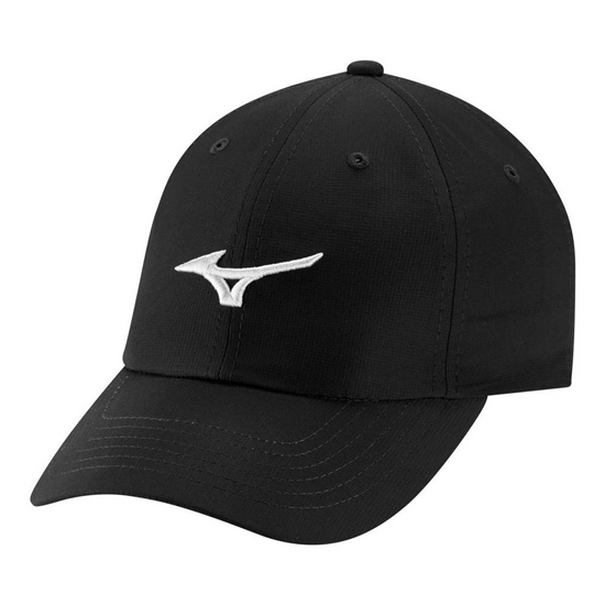 Mizuno Tour Adjustable Könnyű Golf Hat Női Fekete / Fehér | HFLK-70238