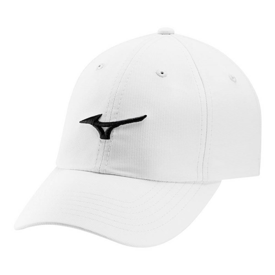 Mizuno Tour Adjustable Könnyű Small Fit Golf Hat Férfi Fehér / Fekete | QVGC-12973