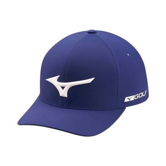 Mizuno Tour Delta Fitted Hat Férfi Királykék | MPLT-65210