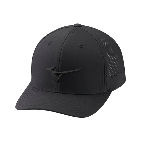 Mizuno Tour Vent Adjustable Hat Női Fekete | ETMB-39612