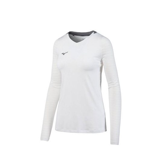 Mizuno United Long Sleeve Jersey Női Fehér | GUJO-71806