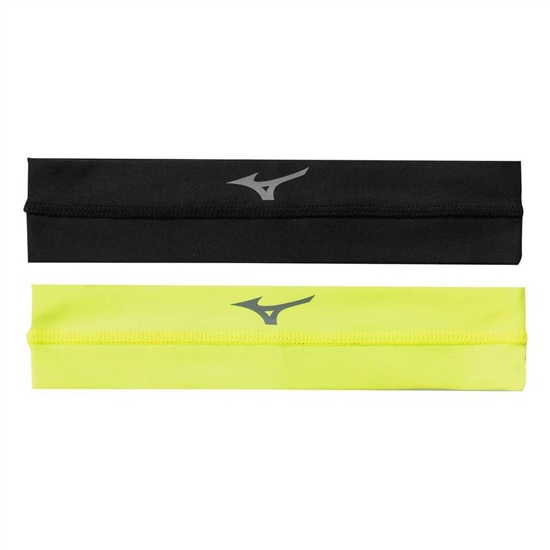 Mizuno Viktory Volleyball Headband Férfi Fekete / Citrom | IEKS-49012