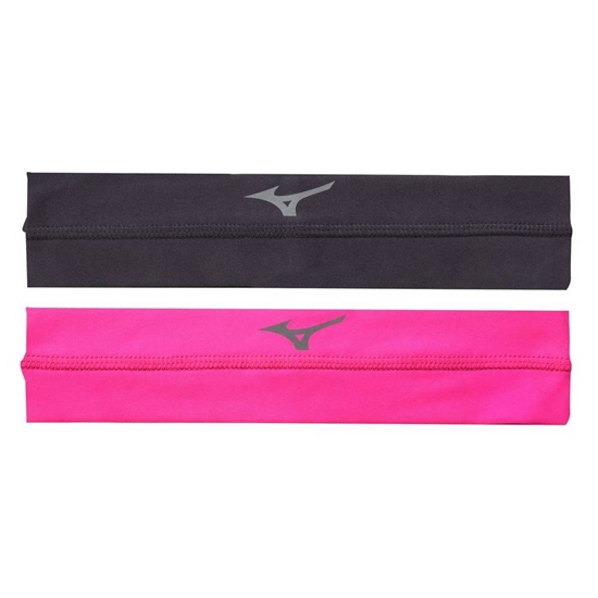 Mizuno Viktory Volleyball Headband Női Szürke / Rózsaszín / Fekete | APDT-60173