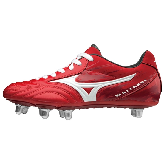 Mizuno WAITANGI PS Rögbi Cipő Női Piros / Fehér | VNIE-43029