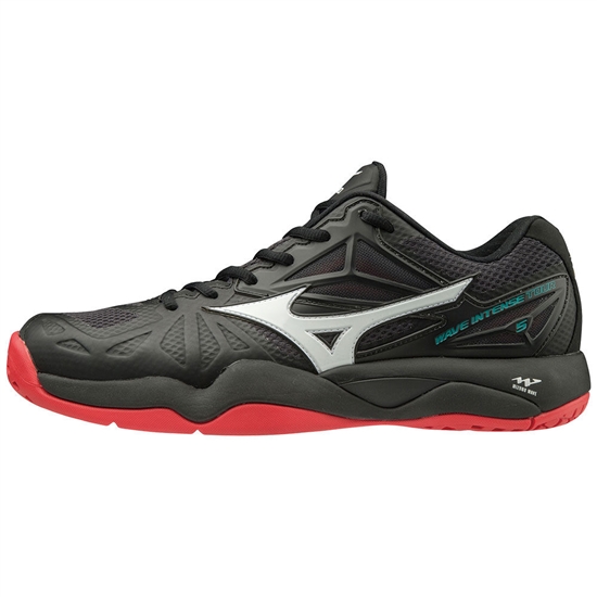 Mizuno WAVE INTENSE TOUR 5 AC Teniszcipő Férfi Fekete / Fehér / Rózsaszín | YPJN-30267