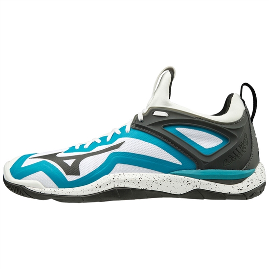 Mizuno WAVE MIRAGE 3 Kézilabda Cipő Férfi Fehér / Fekete / Kék | YJSL-87931