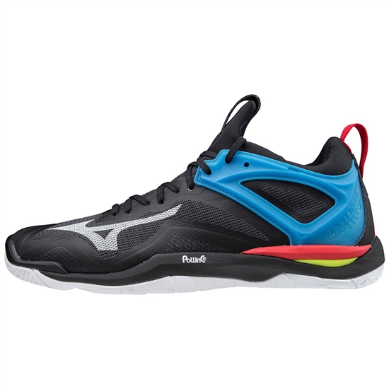 Mizuno WAVE MIRAGE 3 Kézilabda Cipő Női Fekete / Fehér / Kék | JRNX-32694