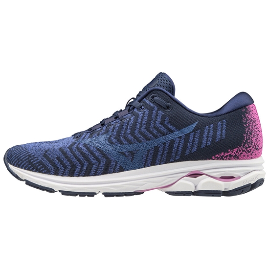 Mizuno WAVE RIDER WAVEKNIT3 Futócipő Női Kék / Rózsaszín | HTLS-45628