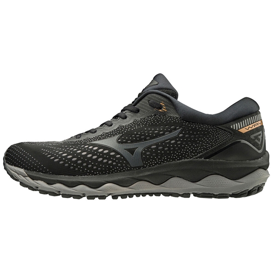 Mizuno WAVE SKY 3 Futócipő Férfi Fekete / Szürke | DFPW-34752