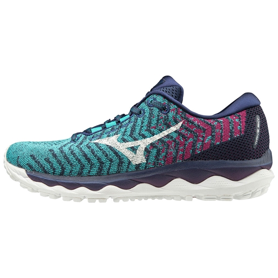 Mizuno WAVE SKY WAVEKNIT 3 Futócipő Női Kék / Lila | EFJR-93071