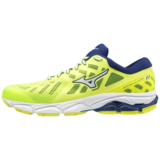 Mizuno WAVE ULTIMA 11 Futócipő Férfi Sárga / Fehér / Kék | YQWO-45862