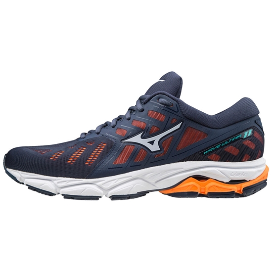 Mizuno WAVE ULTIMA 11 Futócipő Férfi Sötétkék / NarancsSárga | VPTU-67258