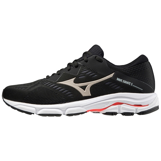 Mizuno Wave Equate 5 Futócipő Férfi Fekete / Arany / Piros | XTIC-98456