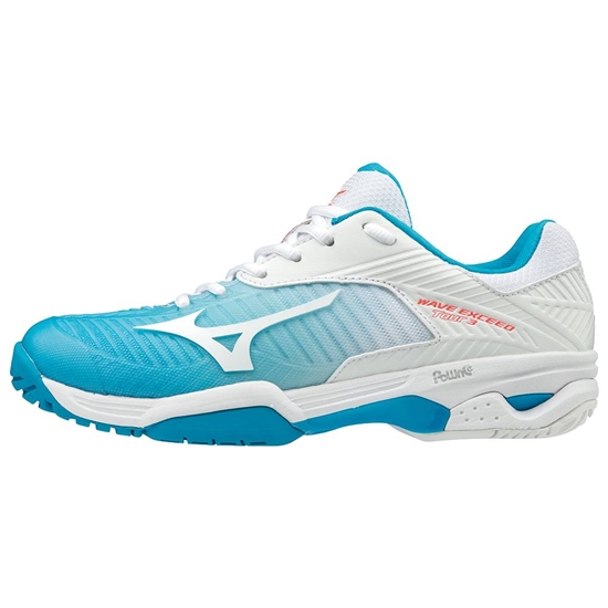 Mizuno Wave Exceed Tour 3 AC Teniszcipő Női Kék / Korall | CIBU-28419