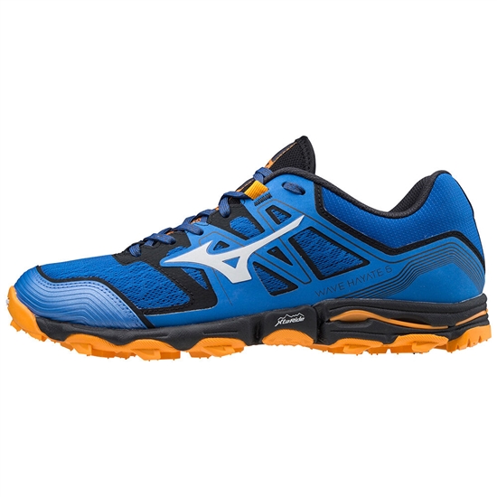 Mizuno Wave Hayate 6 Trail Futócipő Férfi Kék / NarancsSárga | AGBS-86024