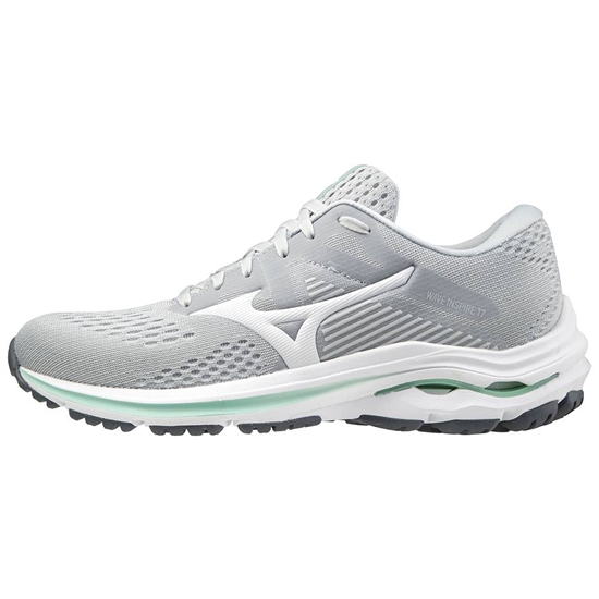 Mizuno Wave Inspire 17 D Wide Futócipő Női Szürke / Fehér | MBJI-50423