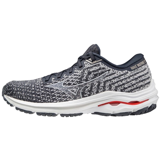 Mizuno Wave Inspire 17 WAVEKNIT D Wide Futócipő Női Szürke | GBMQ-60358