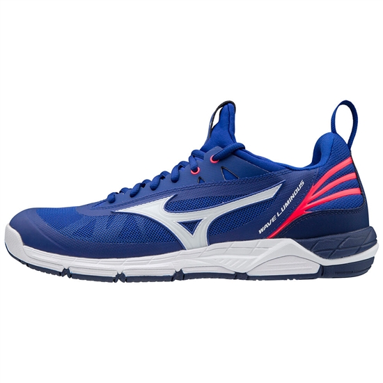 Mizuno Wave Luminous Röplabda Cipő Férfi Kék / Fehér / Rózsaszín | TCHJ-03471