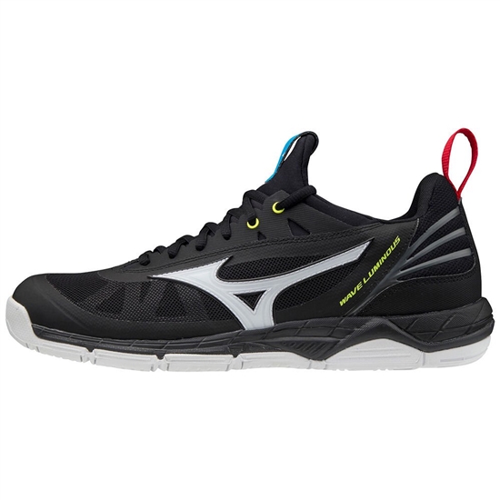 Mizuno Wave Luminous Röplabda Cipő Női Fekete / Fehér / Sárga | EZYM-58407