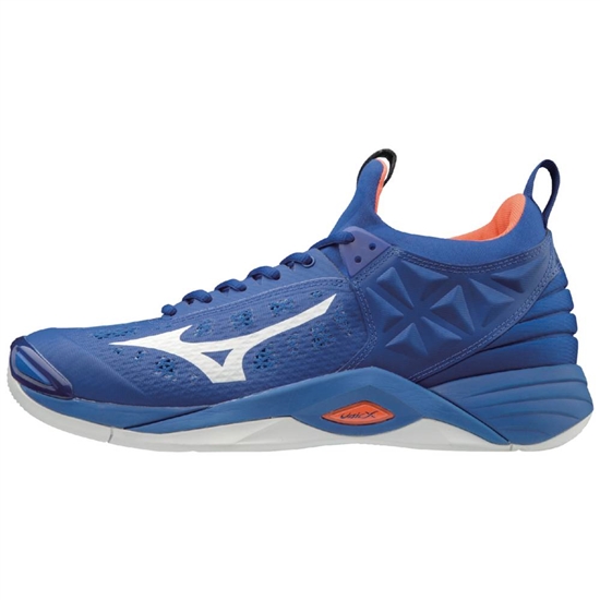 Mizuno Wave Momentum Röplabda Cipő Férfi Királykék / NarancsSárga | DPUX-62391