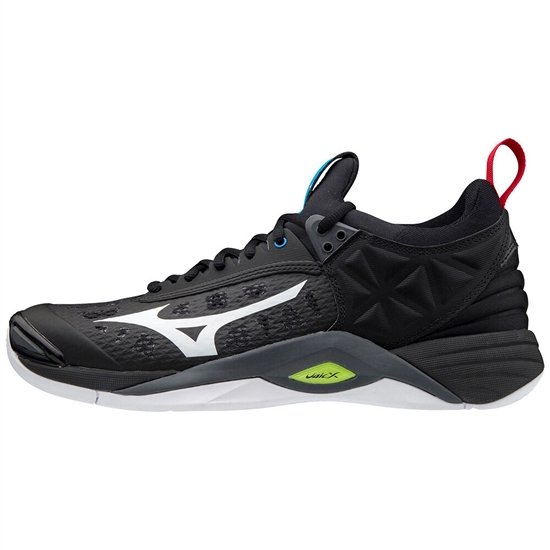 Mizuno Wave Momentum Röplabda Cipő Férfi Fekete / Fehér / Sárga | JMBZ-42937