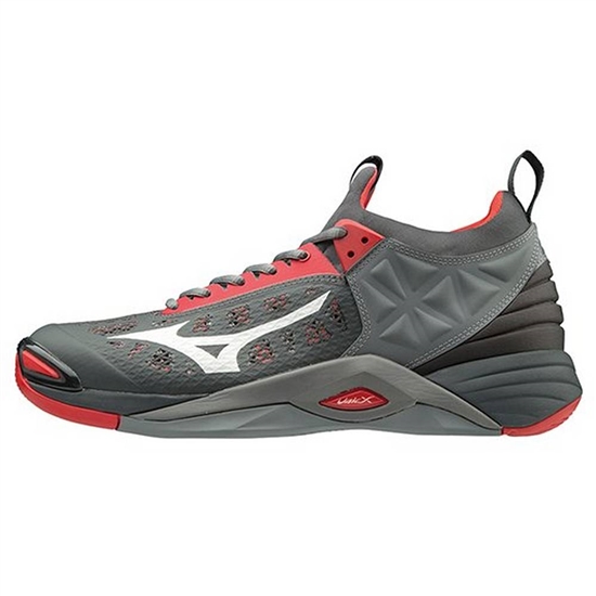 Mizuno Wave Momentum Röplabda Cipő Férfi Piros / Szürke | PLIU-70526