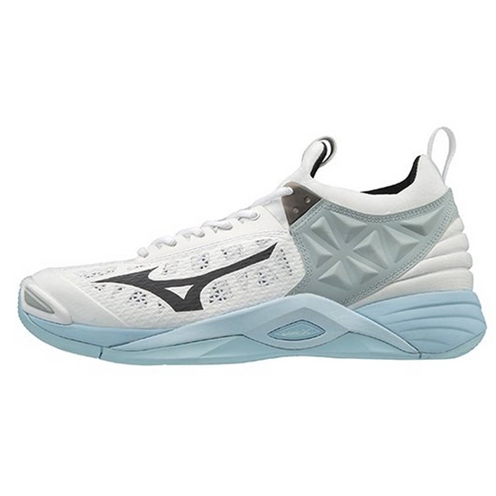 Mizuno Wave Momentum Röplabda Cipő Női Fehér / Kék | FPKM-68529