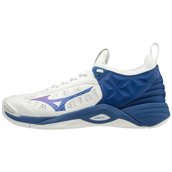 Mizuno Wave Momentum Röplabda Cipő Női Fehér / Kék | LVTJ-21065