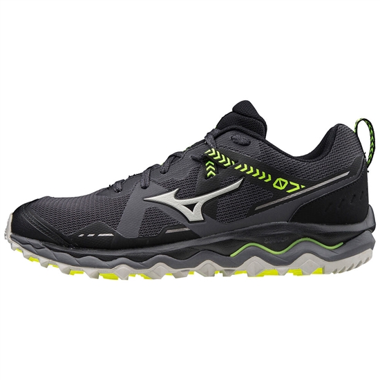 Mizuno Wave Mujin 7 Trail Futócipő Férfi Fekete | AWLN-75831