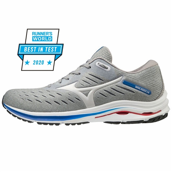 Mizuno Wave Rider 24 Futócipő Férfi Szürke / Kék | GCMR-65810