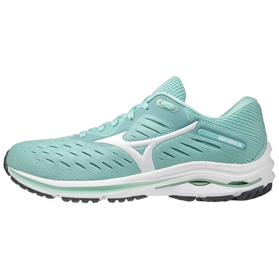 Mizuno Wave Rider 24 Futócipő Női Türkiz / Fehér | KYTA-29130