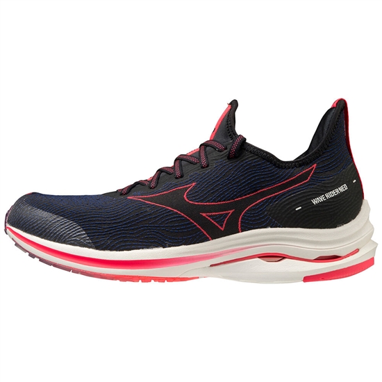 Mizuno Wave Rider Neo Futócipő Férfi Fekete / Rózsaszín | MRHU-59148