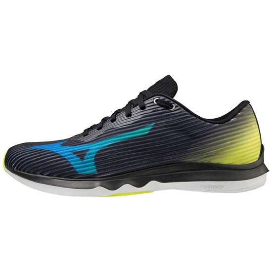 Mizuno Wave Shadow 4 Futócipő Férfi Fekete / Kék / Sárga | IGFE-12567