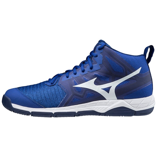 Mizuno Wave Supersonic 2 Mid Röplabda Cipő Női Kék / Fehér / Rózsaszín | CGIK-76142